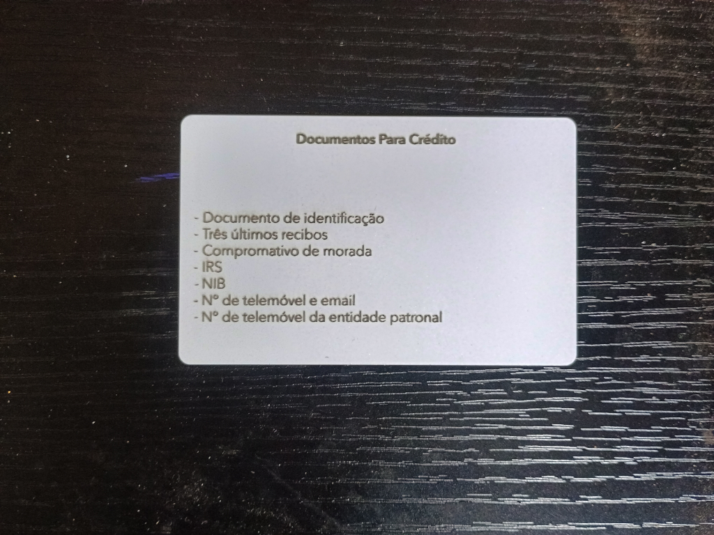 business card - back